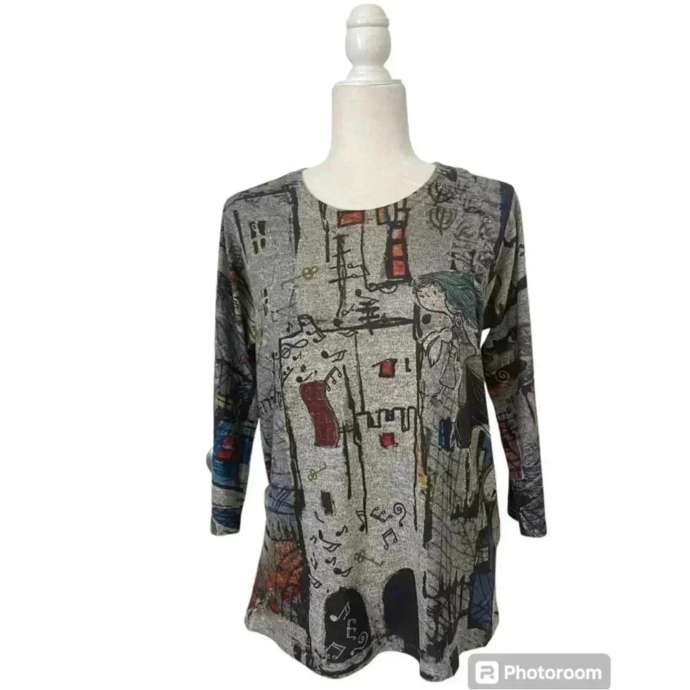 Inoah Art To Wear NWT Shirt Alice In Wonderland